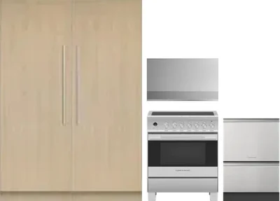 5 Piece Package Includes Refrigerator, Freezer, Range, Hood And Dishwasher
